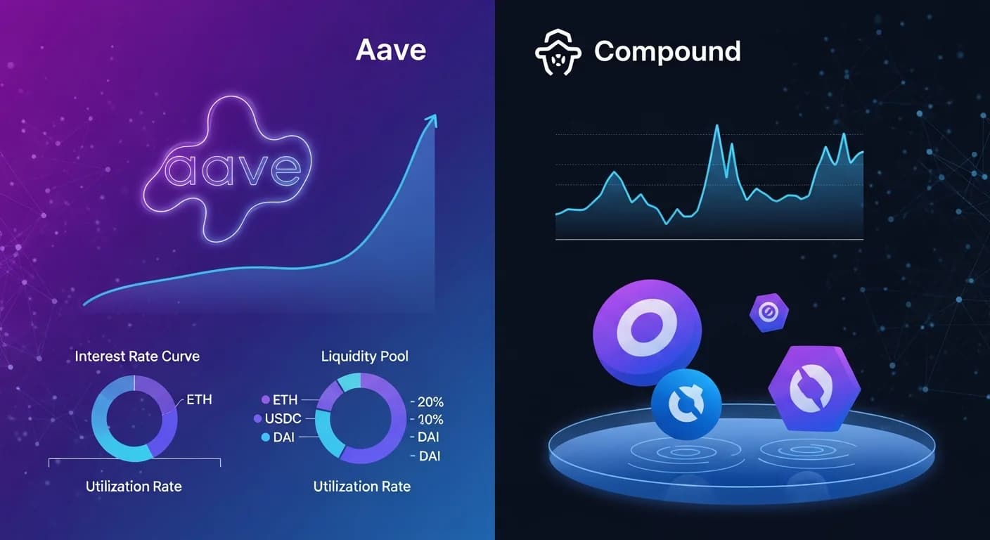 Aave vs Compound : quel protocole de lending DeFi choisir ?
